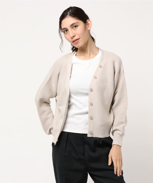 LOWRYS FARM（ローリーズファーム）の「ガーターショートカーディガン　821084（カーディガン/ボレロ・レディース・ブラック/ベージュ/オフホワイト/イエロー/ピンク・FREE）」の19枚目の写真