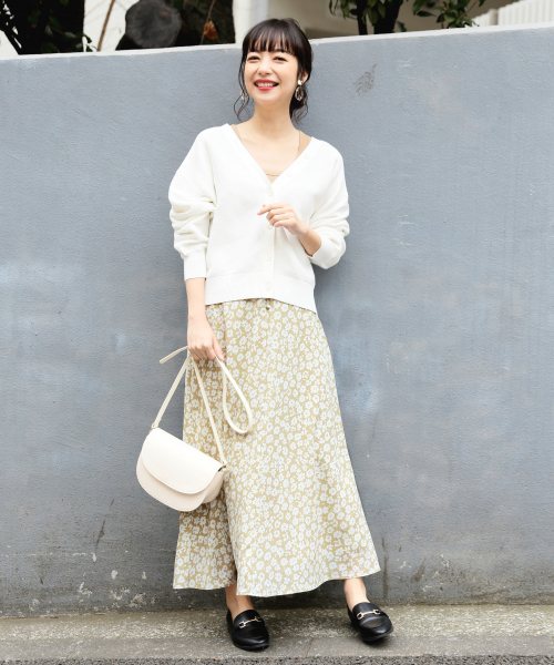 LOWRYS FARM（ローリーズファーム）の「ガーターショートカーディガン　821084（カーディガン/ボレロ・レディース・ブラック/ベージュ/オフホワイト/イエロー/ピンク・FREE）」の12枚目の写真