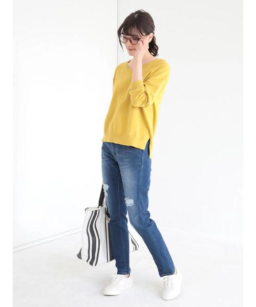 AMERICAN HOLIC(アメリカンホリック)の「スキニーフィットデニムリメイク(デニムパンツ・レディース・ブルー系その他・LL/S/M/L/XS)」の15枚目の写真