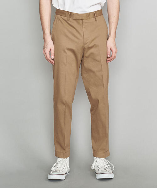 BEAUTY&YOUTH UNITED ARROWS（ビューティーアンドユースユナイテッドアローズ）の「BY ノープリーツ スリム アンクルパンツ（チノパンツ・メンズ・ベージュ/ネイビー・MEDIUM/SMALL/LARGE/X-LARGE）」の4枚目の写真