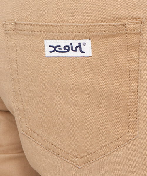 X-girl（エックスガール）の「REVERSIBLE CHINO PANTS（チノパンツ・レディース・ベージュ/グリーン/ネイビー・2/0/1）」の12枚目の写真
