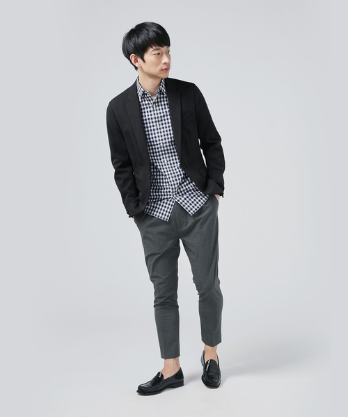 ZOZO（ゾゾ）の「ギンガムチェックシャツ（パターンオーダー） /ネイビー[MEN]（シャツ/ブラウス・メンズ・ネイビー・マルチサイズ）」の4枚目の写真