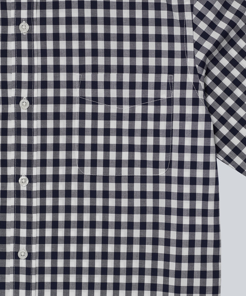 ZOZO（ゾゾ）の「ギンガムチェックシャツ（パターンオーダー） /ネイビー[MEN]（シャツ/ブラウス・メンズ・ネイビー・マルチサイズ）」の8枚目の写真