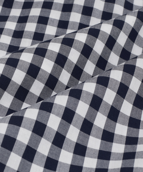 ZOZO（ゾゾ）の「ギンガムチェックシャツ（パターンオーダー） /ネイビー[MEN]（シャツ/ブラウス・メンズ・ネイビー・マルチサイズ）」の9枚目の写真