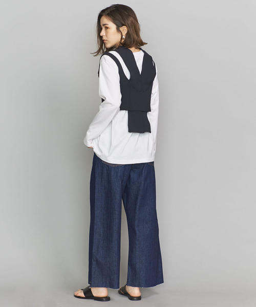 TAN(タン)の「<TAN>レイヤードニットキャミソール(ニット/セーター・レディース・ベージュ/ブラック・FREE)」の12枚目の写真