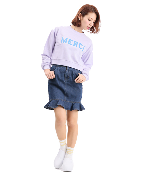 WEGO（ウィゴー）の「WEGO/デニムマーメイドスカート（デニムスカート・レディース・ダークインディゴブルー/ライトインディゴブルー・FREE）」の11枚目の写真