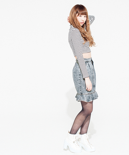 WEGO（ウィゴー）の「WEGO/デニムマーメイドスカート（デニムスカート・レディース・ダークインディゴブルー/ライトインディゴブルー・FREE）」の16枚目の写真