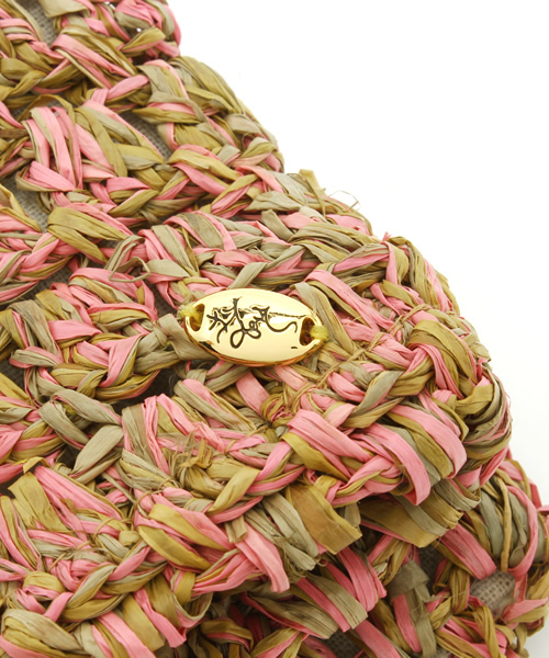 And A（アンドエー）の「ラフィアクラッチ (LE VERNIS)（クラッチバッグ・レディース・ピンク/オレンジ・FREE）」の15枚目の写真