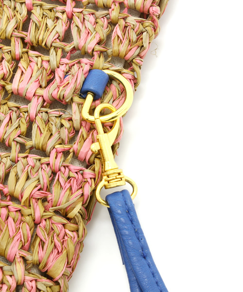 And A（アンドエー）の「ラフィアクラッチ (LE VERNIS)（クラッチバッグ・レディース・ピンク/オレンジ・FREE）」の17枚目の写真