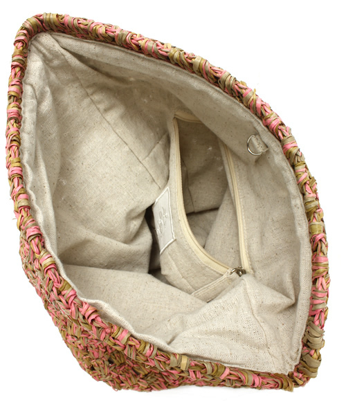 And A（アンドエー）の「ラフィアクラッチ (LE VERNIS)（クラッチバッグ・レディース・ピンク/オレンジ・FREE）」の18枚目の写真