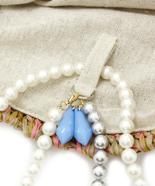 And A（アンドエー）の「ラフィアクラッチ (LE VERNIS)（クラッチバッグ・レディース・ピンク/オレンジ・FREE）」の7枚目の写真