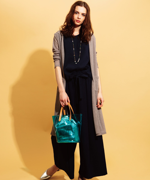 JETSET SOLO PLUS (ジェットセットソロプラス)の「リネンタッチセットアップ(セットアップ・レディース・ネイビー/キャメル/レンガ・FREE)」の6枚目の写真