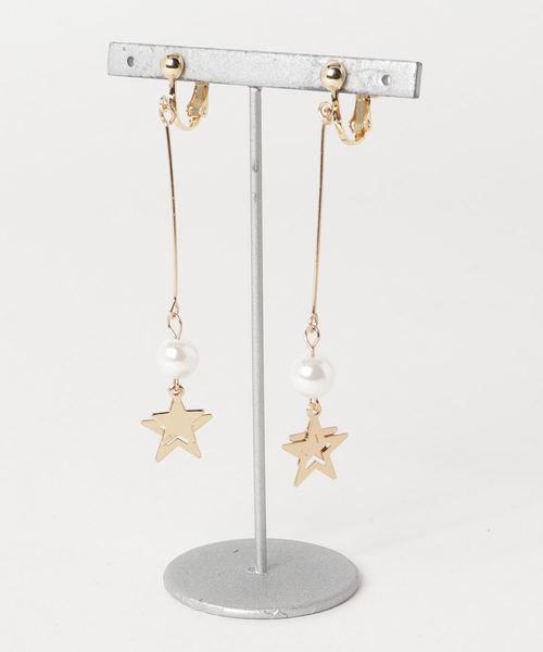 スター パールドロップイヤリング イヤリング 両耳用 Fun アクセサリー Fun F D Daily ファンアンドデイリー のファッション 激安ブランド大割引