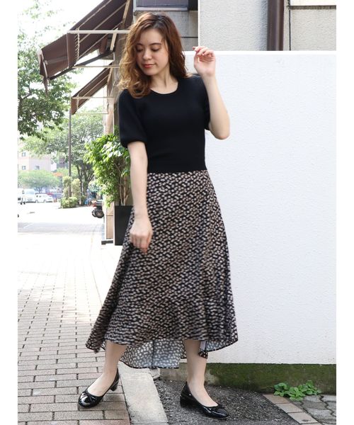 dazzlin（ダズリン）の「フィッシュテールプリントフレアスカート