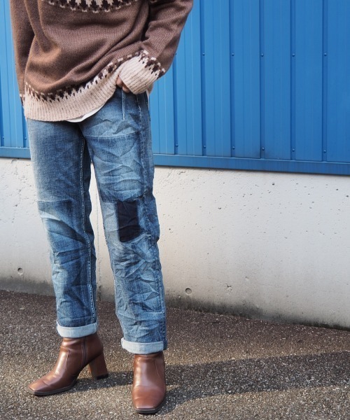 cepo（セポ）の「ダーツデニムクロップド（デニムパンツ・レディース・ブラック/インディゴブルー/ワンウォッシュ/ブルー系その他2/カーキ/モカ/ネイビー/ダークインディゴブルー/グレー系その他/ブルー系その他3・S/M/L）」の10枚目の写真