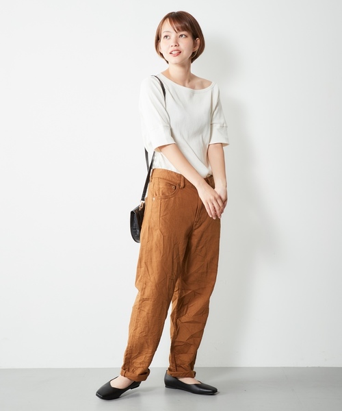 cepo（セポ）の「ダーツデニムクロップド（デニムパンツ・レディース・ブラック/インディゴブルー/ワンウォッシュ/ブルー系その他2/カーキ/モカ/ネイビー/ダークインディゴブルー/グレー系その他/ブルー系その他3・S/M/L）」の22枚目の写真