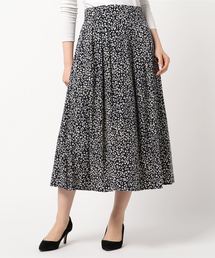 スモールレオパードプリント スカート