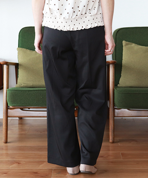 PairPair（ペアペア）の「ベルト付きハイウエストワイドパンツ（その他パンツ・レディース・ブラック/ダークブラウン/ベージュ・FREE）」の12枚目の写真