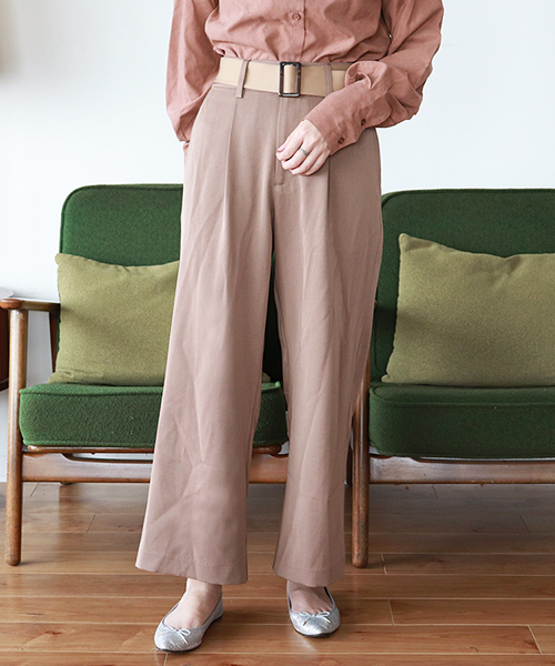 PairPair（ペアペア）の「ベルト付きハイウエストワイドパンツ（その他パンツ・レディース・ブラック/ダークブラウン/ベージュ・FREE）」の22枚目の写真