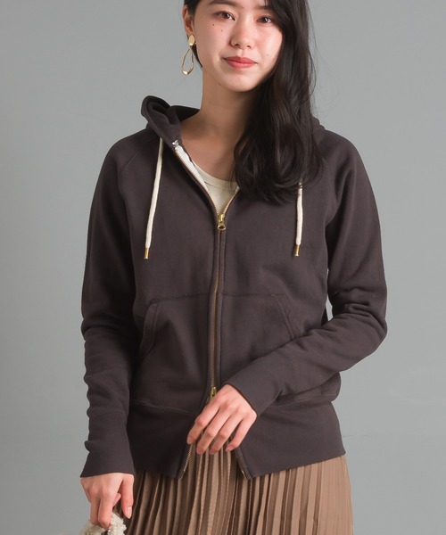 OMNES（オムネス）の「裏起毛ダブルジップパーカー（パーカー・レディース・チャコールグレー/ベージュ/グレー/ホワイト系その他・SMALL/MEDIUM）」の3枚目の写真