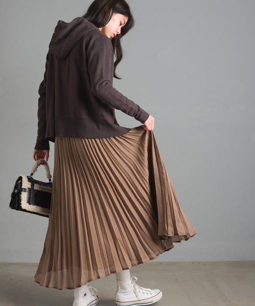 OMNES（オムネス）の「裏起毛ダブルジップパーカー（パーカー・レディース・チャコールグレー/ベージュ/グレー/ホワイト系その他・SMALL/MEDIUM）」の16枚目の写真