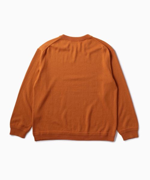 SHIPS(シップス)の「SC: WOOLMARK マシンウォッシュ対応 クルーネック ニット(ニット/セーター・メンズ・ライトグレー/ネイビー/オレンジ/ブルー/グリーン・SMALL/MEDIUM/LARGE/X-LARGE)」の22枚目の写真