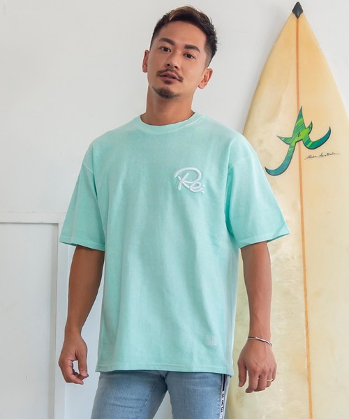 #Re:room（リルーム）の「3DアイコンピグメントウォッシュビッグTシャツ（Tシャツ/カットソー・メンズ・オレンジ/オフホワイト/ブラック/ライトイエロー/ライトグリーン・SMALL/MEDIUM）」の3枚目の写真