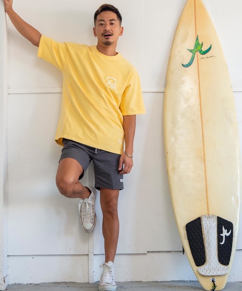 #Re:room（リルーム）の「3DアイコンピグメントウォッシュビッグTシャツ（Tシャツ/カットソー・メンズ・オレンジ/オフホワイト/ブラック/ライトイエロー/ライトグリーン・SMALL/MEDIUM）」の11枚目の写真