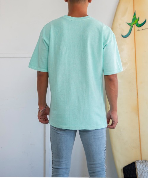 #Re:room（リルーム）の「3DアイコンピグメントウォッシュビッグTシャツ（Tシャツ/カットソー・メンズ・オレンジ/オフホワイト/ブラック/ライトイエロー/ライトグリーン・SMALL/MEDIUM）」の16枚目の写真