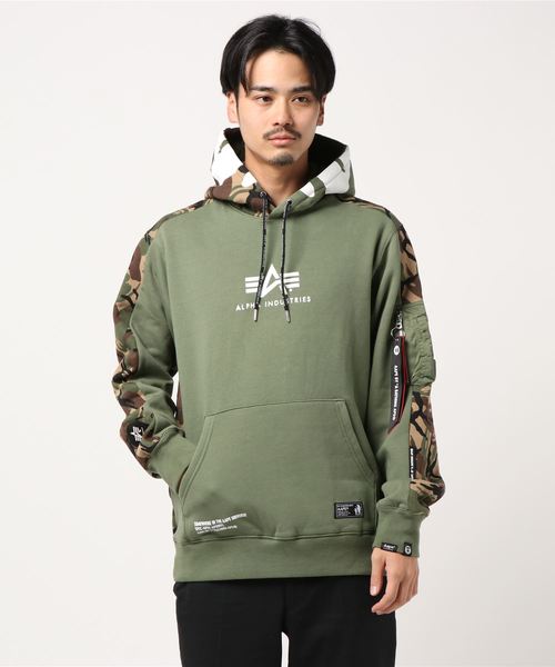 3846様 AAPE×ALPHA INDUSTRIES ハーフジップパーカー