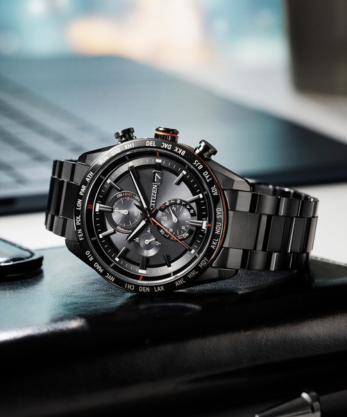 ATTESA(アテッサ)の「ATTESA アテッサ エコ・ドライブ電波時計 ダイレクトフライト ACT Line 広告掲載モデル(アナログ腕時計・メンズ・ブラック・FREE)」の18枚目の写真