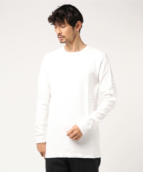 PARKS TOKYO SELECT（パークストウキョウセレクト）の「（UN）LONG-SLEEVE THERMAL CREW NECK（Tシャツ/カットソー・メンズ・チャコールグレー/ブラック/グレー/ホワイト・SMALL/MEDIUM）」の2枚目の写真