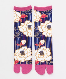 カヤ | 【カヤ】足袋型くつ下23～25cm 縞椿(ソックス/靴下)