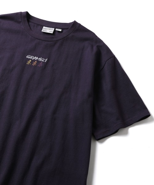 Gramicci（グラミチ）の「【GRAMICCI】別注3ランニングマン刺繍S/S TEE（Tシャツ/カットソー・メンズ・ホワイト/パープル/ピンク系その他・M/L）」の3枚目の写真