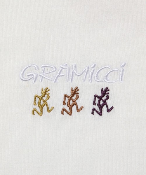 Gramicci（グラミチ）の「【GRAMICCI】別注3ランニングマン刺繍S/S TEE（Tシャツ/カットソー・メンズ・ホワイト/パープル/ピンク系その他・M/L）」の7枚目の写真