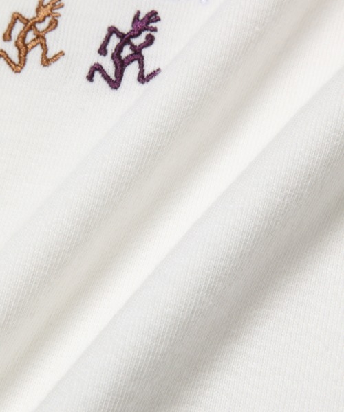 Gramicci（グラミチ）の「【GRAMICCI】別注3ランニングマン刺繍S/S TEE（Tシャツ/カットソー・メンズ・ホワイト/パープル/ピンク系その他・M/L）」の10枚目の写真