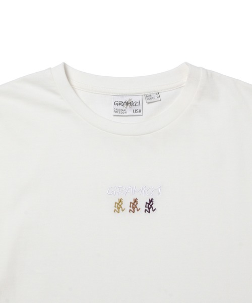 Gramicci（グラミチ）の「【GRAMICCI】別注3ランニングマン刺繍S/S TEE（Tシャツ/カットソー・メンズ・ホワイト/パープル/ピンク系その他・M/L）」の12枚目の写真