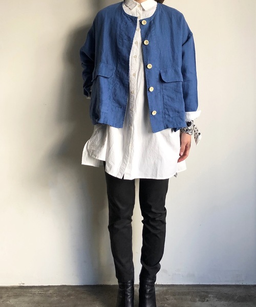 リネンジャケット C H ジャケット アウター Walk Coco リネンジャケット Ch 0102 を購入できます Common Linenjacket