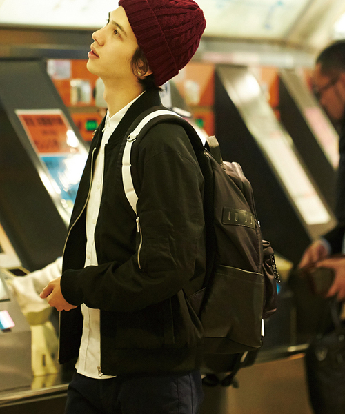 WEGO（ウィゴー）の「WEGO/MA-1ジャケット（ミリタリージャケット・メンズ・ブラック/カーキ・MEDIUM/LARGE）」の19枚目の写真