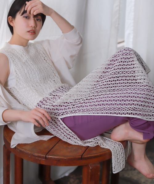 PAGEBOY（ページボーイ）の「コードレースバックリボンワンピース（ワンピース・レディース・ブラック/オフホワイト・FREE）」の10枚目の写真