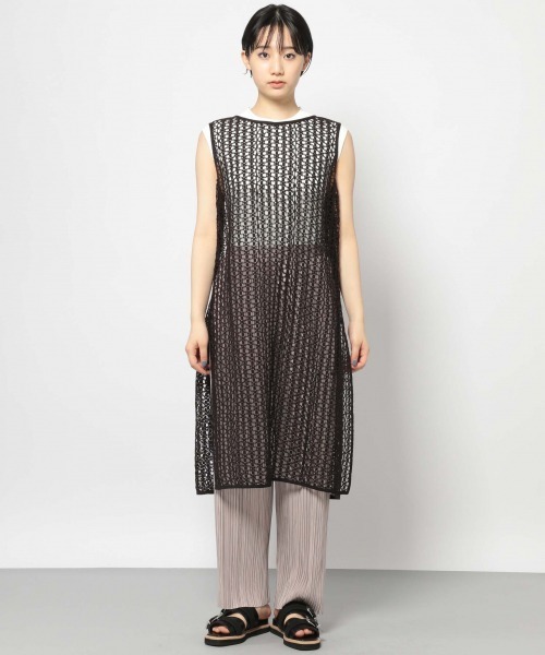 PAGEBOY（ページボーイ）の「コードレースバックリボンワンピース（ワンピース・レディース・ブラック/オフホワイト・FREE）」の15枚目の写真