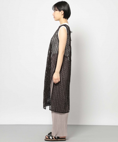 PAGEBOY（ページボーイ）の「コードレースバックリボンワンピース（ワンピース・レディース・ブラック/オフホワイト・FREE）」の12枚目の写真