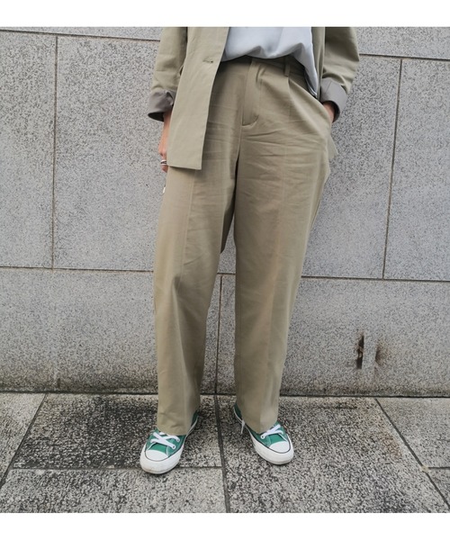 ulu（ウル）の「Linenstyle twill pegtop pants（その他パンツ・レディース・ベージュ/カーキ・FREE）」の13枚目の写真