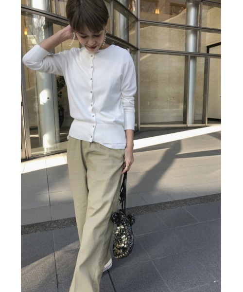 ulu（ウル）の「Linenstyle twill pegtop pants（その他パンツ・レディース・ベージュ/カーキ・FREE）」の11枚目の写真
