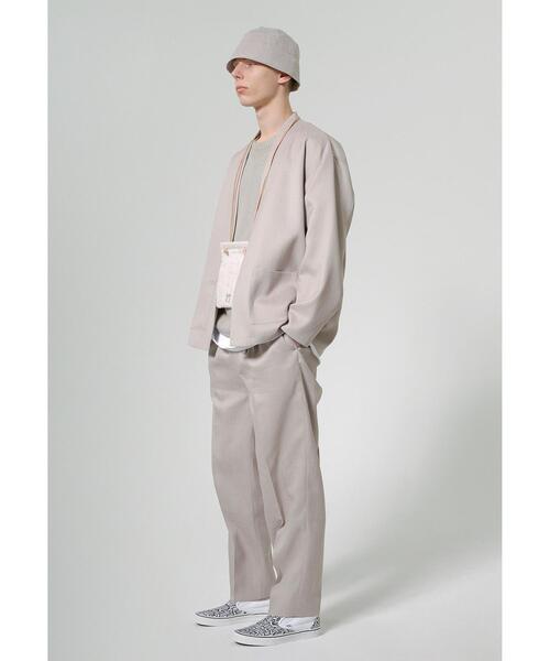 MONKEY TIME(モンキータイム)の「<monkey time> PE/TWL LAPEL LESS JACKET/ジャケット(テーラードジャケット・メンズ・ナチュラル/ダークグリーン・LARGE/X-LARGE/MEDIUM/SMALL)」の12枚目の写真