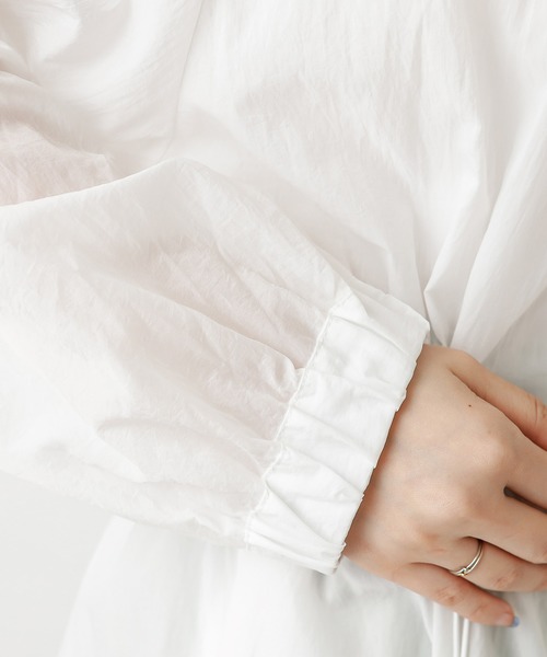 mystic（ミスティック）の「シアーロングブルゾン（ブルゾン・レディース・オフホワイト/ピンク/グレー・FREE）」の8枚目の写真