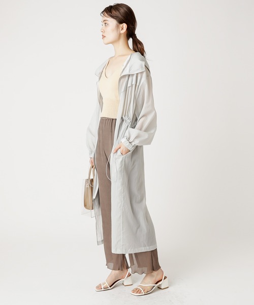 mystic（ミスティック）の「シアーロングブルゾン（ブルゾン・レディース・オフホワイト/ピンク/グレー・FREE）」の11枚目の写真