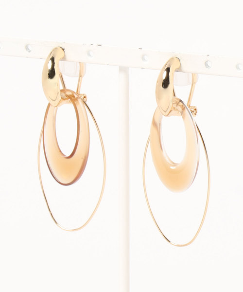 LOWRYS FARM（ローリーズファーム）の「クリアパーツサガリイヤリング　888032（イヤリング・レディース・シルバー/ゴールド・FREE）」の2枚目の写真