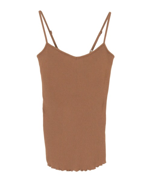 titivate(ティティベイト)の「ブラカップ付きリブキャミソール(キャミソール・レディース・ライトベージュ/ブラウン系その他/ブラウン/チャコール/ブラック/ライトグリーン・S/M)」の3枚目の写真