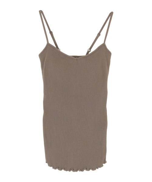 titivate(ティティベイト)の「ブラカップ付きリブキャミソール(キャミソール・レディース・ライトベージュ/ブラウン系その他/ブラウン/チャコール/ブラック/ライトグリーン・S/M)」の1枚目の写真